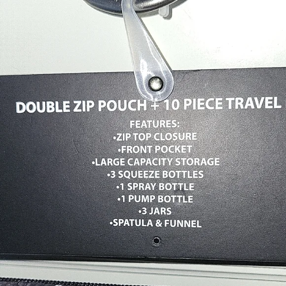 Marc Tetro Dog Black Cosmetic Travel Bag Set - Picture 5 of 5